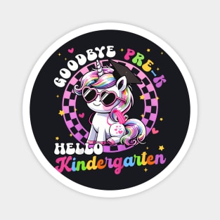 Kids Goodbye Pre K Hello Kindergarten Graduation Graduate Girls Magnet